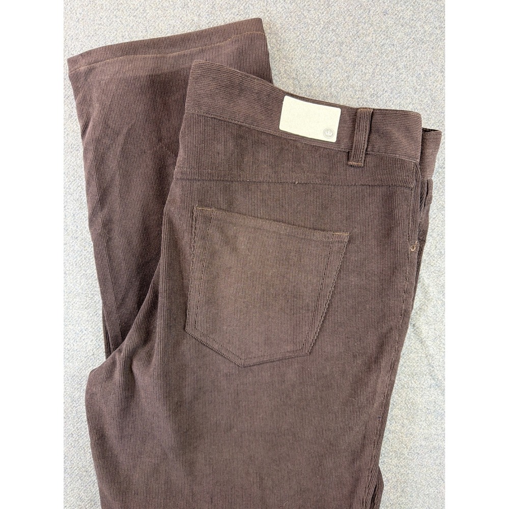 Peter Millar Corduroy Pants Mens 39x‎ Brown Stretch 5-Pocket Straight Leg